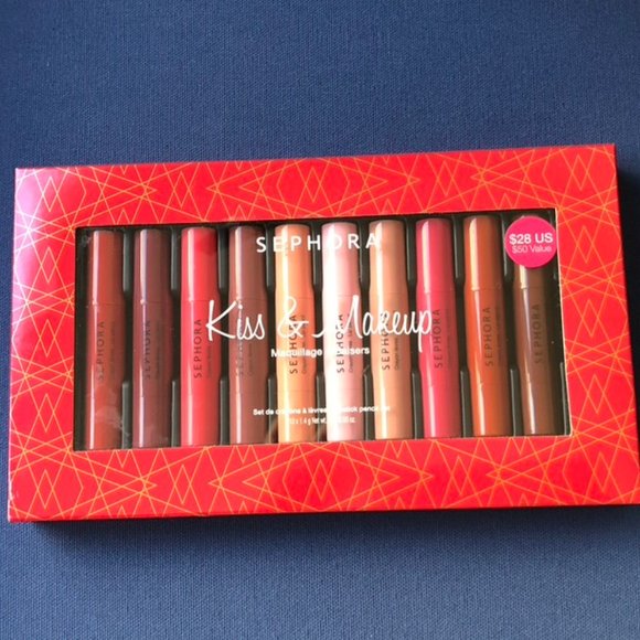 Sephora Other - Sephora Kiss & Makeup Lipstick Pencil Set